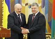 Aleksander Łukaszenka i Petro Poroszenko w Kijowie