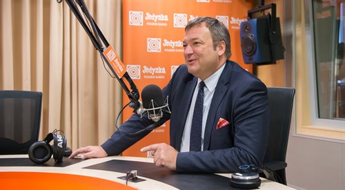 Wiceminister zdrowia Marek Tombarkiewicz w radiowej Jedynce