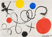 Alexander Calder, Abstrakcja, gwasz