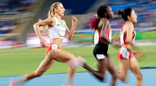 Angelika Cichocka w biegu eliminacyjnym na 1500 m w Rio