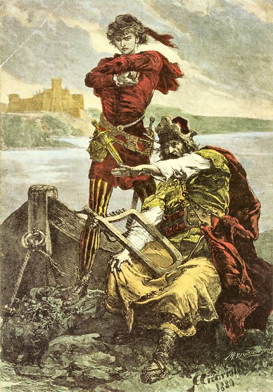 Alf i Halban. Jedna z ilustracji Andriollego do "Konrada Wallenroda" Mickiewicza. Źródło: Wikimedia commons/dp

