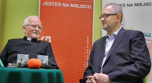 Ks. dr Jan Sikorski i Rafał Ziemkiewicz
