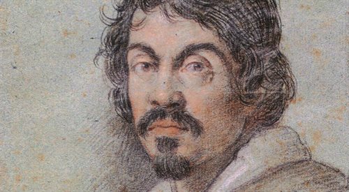 Caravaggio (około 1621 roku), obraz Ottavio Leoni