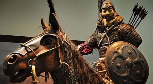 Rekonstrukcja mongolskiego wojownika z czasów imperium. Ta postać budziła w Europejczykach eschatologiczny lęk