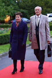 Prezydent Warszawy Hanna Gronkiewicz-Waltz z mężem