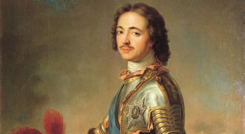 Piotr I Wielki - twórca imperium rosyjskiego. Portret z 1710 roku