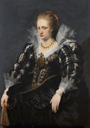 Portret Jacqueline van Caestre, Według Antona van Dycka (1599‒1641) lub Petera Paula Rubensa (1577‒1640), ok. 1618