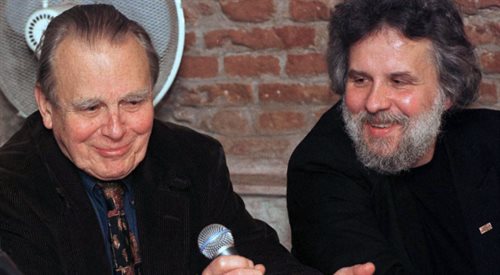 Jerzy Illg i Czesław Miłosz, jeden z bohaterów jego Rozmów. Rok 1997