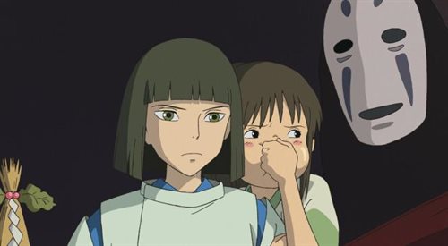 Scena z filmu Spirited Away: w Krainie Bogów Hayao Miyazakiego