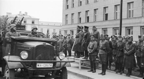 Wspólna parada Wehrmachtu i Armii Czerwonej w Brześciu, 22 września 1939
