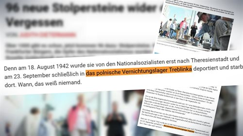 Określenie polski obóz zagłady Treblinka użyty przez Frankfurtet Neue Presse