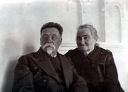 Konrad (dziadek Witolda) i Joanna Olszewscy (babcia Witolda), Łuka Mołczańska, 1913.