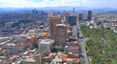 Widok na centrum miasta Meksyk