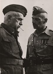 Naczelny Wódz Polskich Sił Zbrojnych gen. Kazimierz Sosnkowski i dowódca 2 Korpusu Polskiego gen. Władysław Anders. Bliski Wschód, 1943