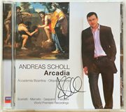 Andreas Scholl „Arcadia” – CD z autografem artysty (Decca 2003), dar Piotra Matwiejczuka
