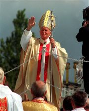 Jan Paweł II w Olsztynie. Olsztyn, 1.06.1991