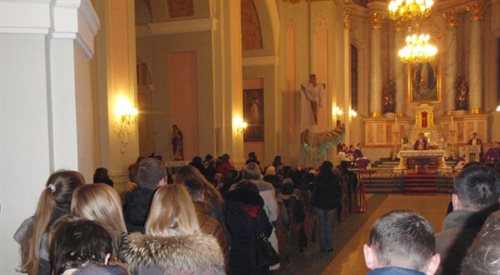 Białoruscy katolicy modlili się za papieża.Był naszym Mojżeszem
