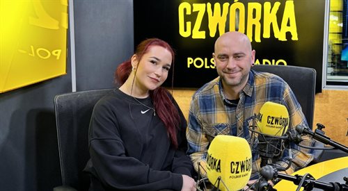 Jea Mira i Damian Sikorski w studiu Czwórki.