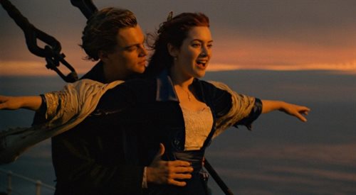 kadr z filmu Titanic, reż. James Cameron