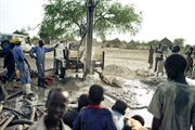 Wiercenie studni, Sudan Południowy. 