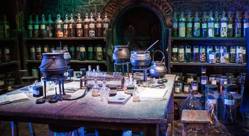Na planie filmu o przygodach Harryego Pottera - kuchnia w Hogwarcie