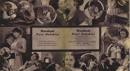 Plakat filmu Moralność pani Dulskiej z 1930 r.