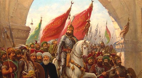 Fausto Zonaro, Mehmed II wkraczający do zdobytego Konstantynopola, foto: Wikipediadomena publiczna