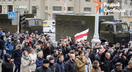 Marsz niezależnych środowisk w Mińsku