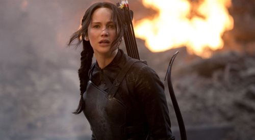 Jennifer Lawrence wcieliła się w rolę Katniss Everdeen.