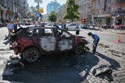 Samochód, w którym rano w środę 20 lipca 2016 roku zginął dziennikarz Paweł Szeremet