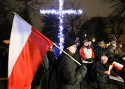 Protest przed domem generała Czesława Kiszczaka zorganizowano, aby upamiętnić ofiary stanu wojennego