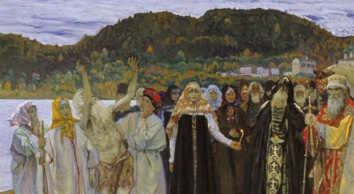 Na Rusi Michaiła Niestierowa (fragm.), 1914-1916, Galeria Trietiakowska