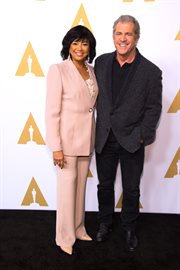 Szefowa Amerykańskiej Akademii Filmowej Cheryl Boone Isaacs i nominowany do Oscara Mel Gibson