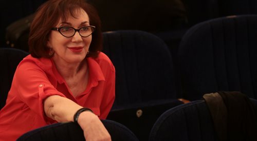 Maria Sartova podczas jednej z teatralnych prób