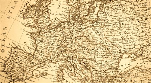 Mapa XIX-wiecznej Europy