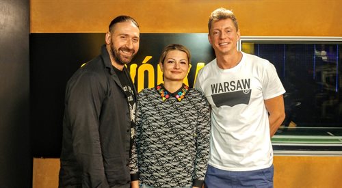 Piotr Górka, Marta Romanowska i Piotr Galus w studiu