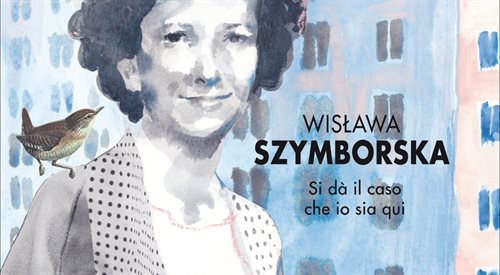 Fragment okładki komiksu biograficznego o Wisławie Szymborskiej