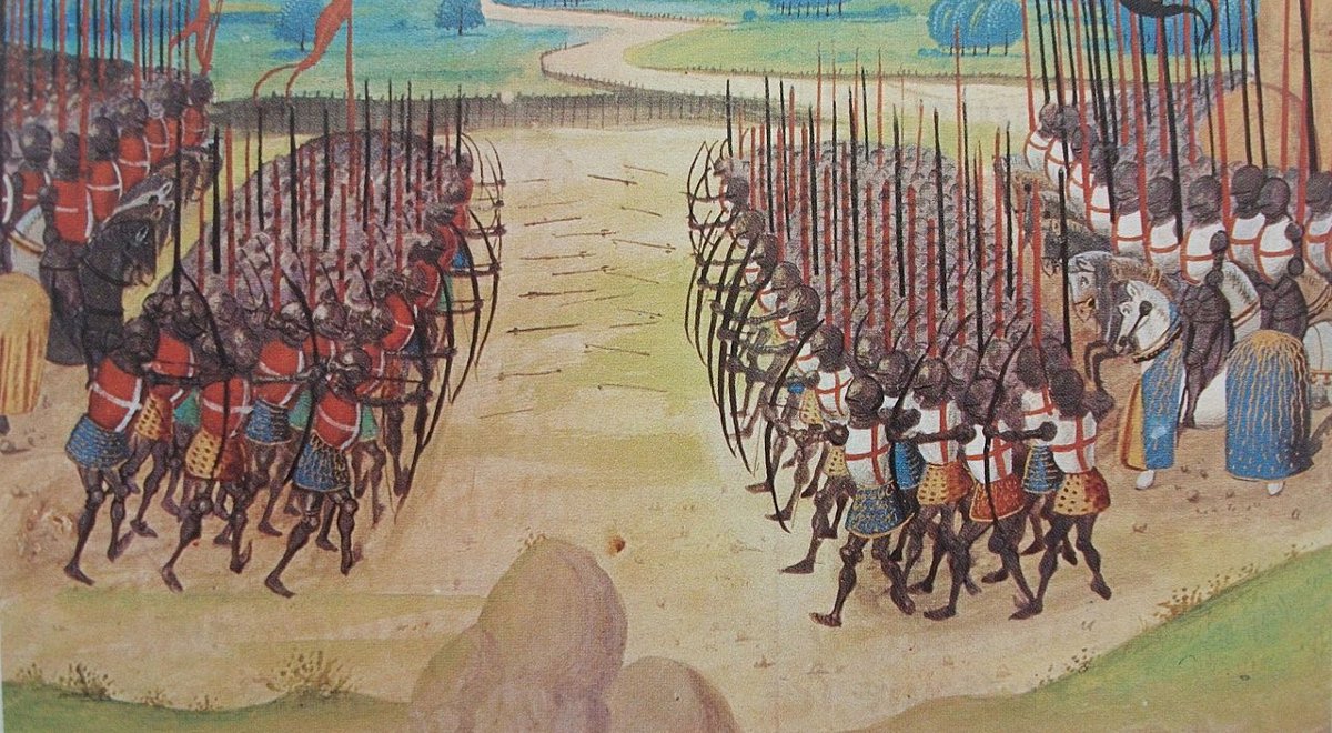Bitwa pod Azincourt na XV-wiecznej miniaturze