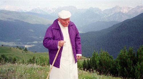 Jan Paweł II na wakacjach w 1996 roku