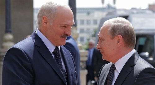 Władimir Putin i Aleksander Łukaszenka
