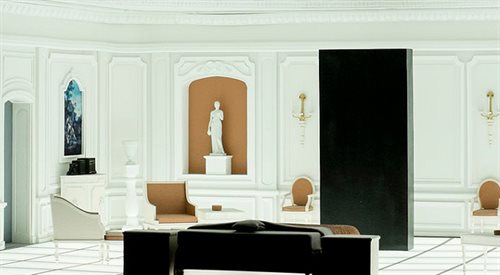 Model pokoju użyty w filmie 2001: Odyseja kosmiczna Stanleya Kubricka. Odświeżony cyfrowo film gościł niedawno na ekranach polskich kin