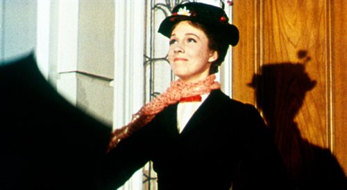 Kadr z filmu Marry Poppins z 1964 roku