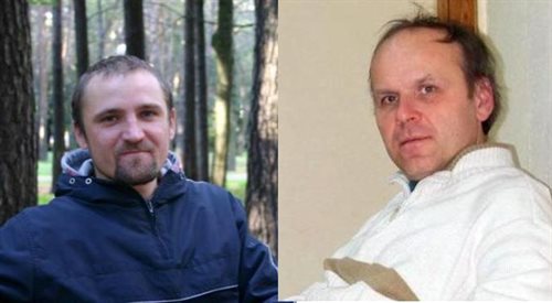 Dziennikarze Radia Racyja: Aleksander Jaroszewicz i Hiennadź Barbarycz