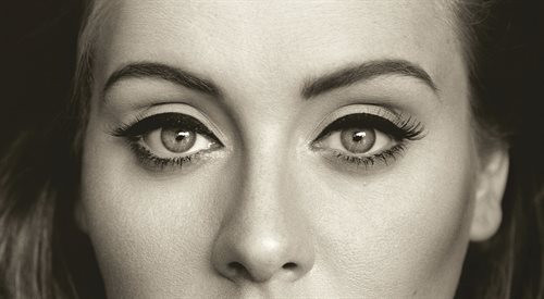 Fragment okładki płyty 25 Adele