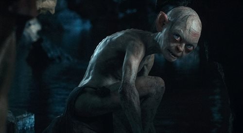 Gollum - kadr z filmu wytwórni New Line Cinema i MGM pt.Hobbit. Nieoczekiwana wypraw, ktorego premiera przewidziana jest na jesień br., PAPPhotoshot