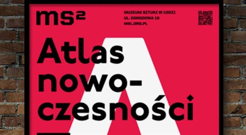 Plakat wystawy Atlas nowoczesności