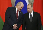 Władimir Putin i Aleksander Łukaszenka, podczas posiedzenie Najwyższej Rady Państwowej Państwa Związkowego Rosji i Białorusi, 3 marca 