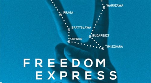 Fragment plakatu promującego projekt Freedom Express