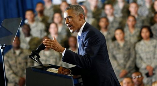 Barack Obama przemawia do amerykańskich żołnierzy w bazie na Florydzie