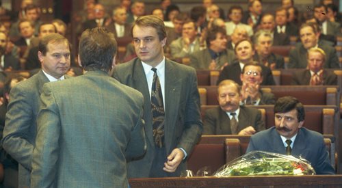 Waldemar Pawlak. Ławy poselskie Klubu Parlamentarnego Polskiego Stronnictwa Ludowego, 1993